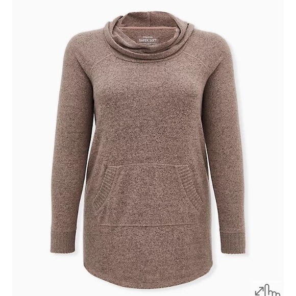 Torrid Cowl Neck Tunic Sweatshirt - Picture 1 of 5
